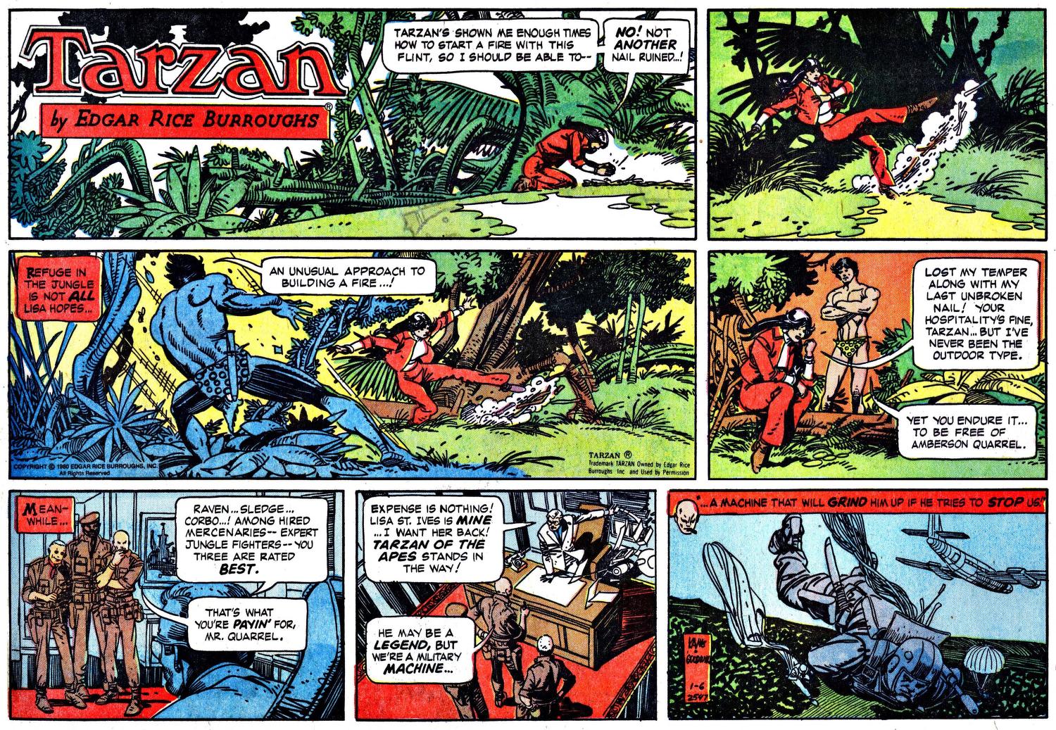 Old Comic Strips - Tarzan (1980 - 82, 84 - 85) : Free Download, Borrow, and  Streaming : Internet Archive